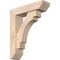 Ekena Millwork Merced Slat Smooth Bracket w/ Offset Brace, Douglas Fir, 5 1/2"W x 20"D x 24"H BKT0604X20X24MRC06SDF - alternate 1